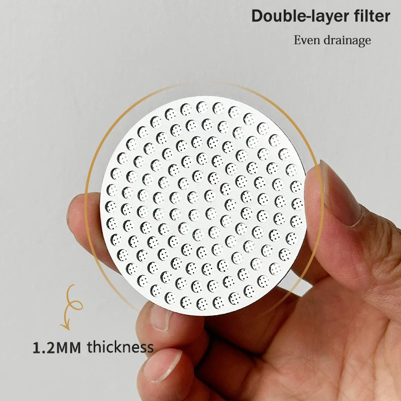 Rede de separação de água secundária, 51mm/53mm/58mm, aço inoxidável 304, filtro de café de dupla camada para cesta de café expresso portátil