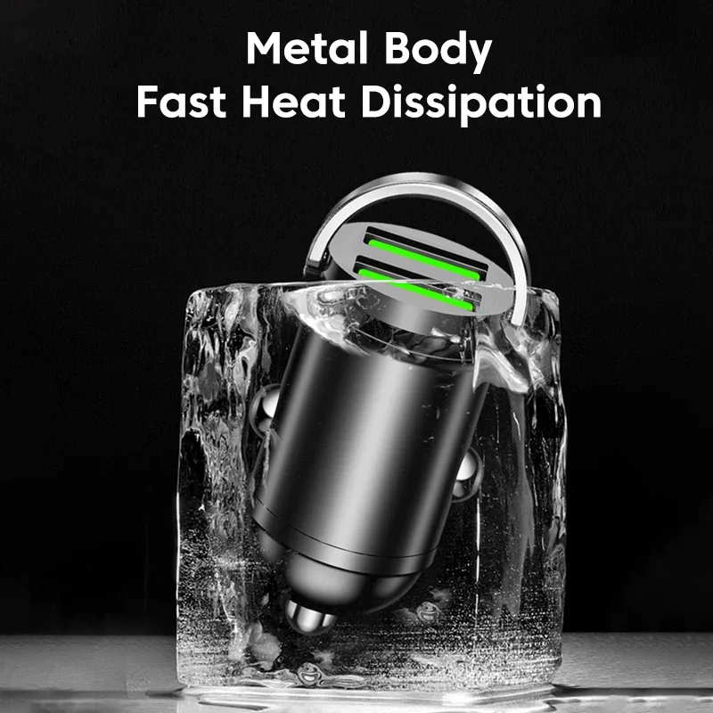200W Dual USB Car Charger 100W Mini USB C Car Phone Charger QC3. 0Fast Charging Adapter for IPhone14 13 12 Xiaomi Huawei Samsung