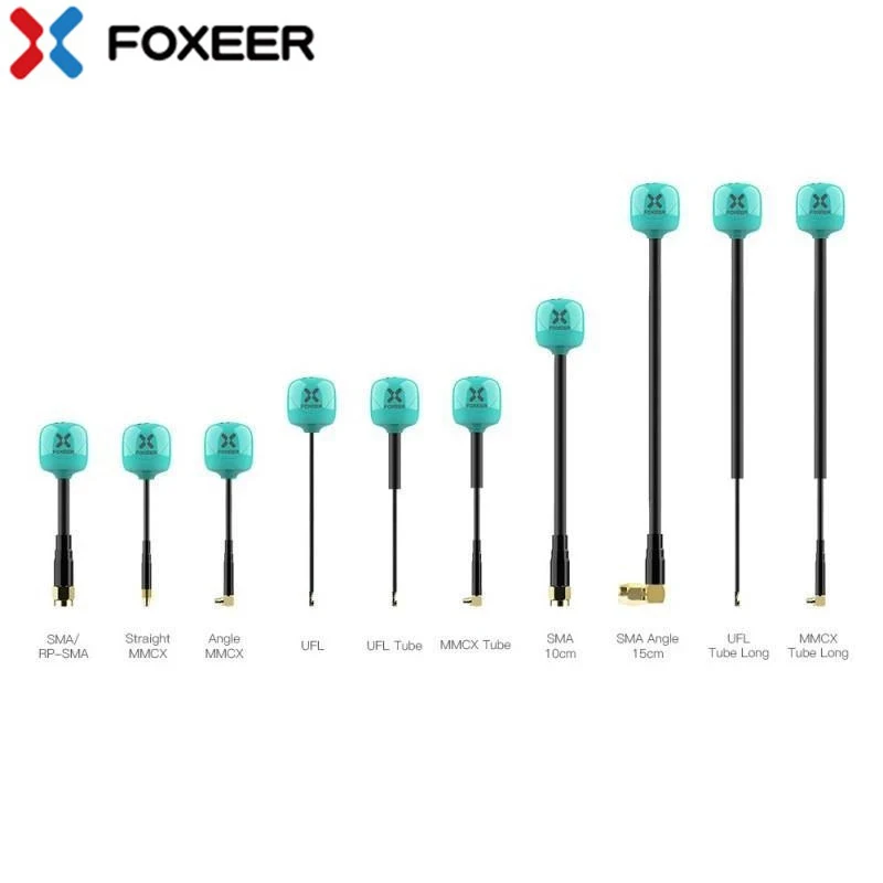 

2pc Green Color Foxeer FPV Antenna Lollipop4+PlusOmni LDS Antenna 5.8G 2.6Dbi RHCP LHCP FPVSMA RPSMA UFL Straight/Angle MMCX