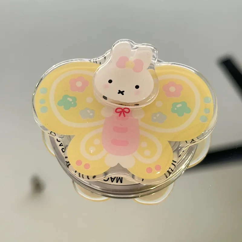 

Magnétique Rotatif En Acrylique,dessin Animé Papillon, Adapté Au Support Télescopique De Bureau Pour Téléphone Portable Magsafe