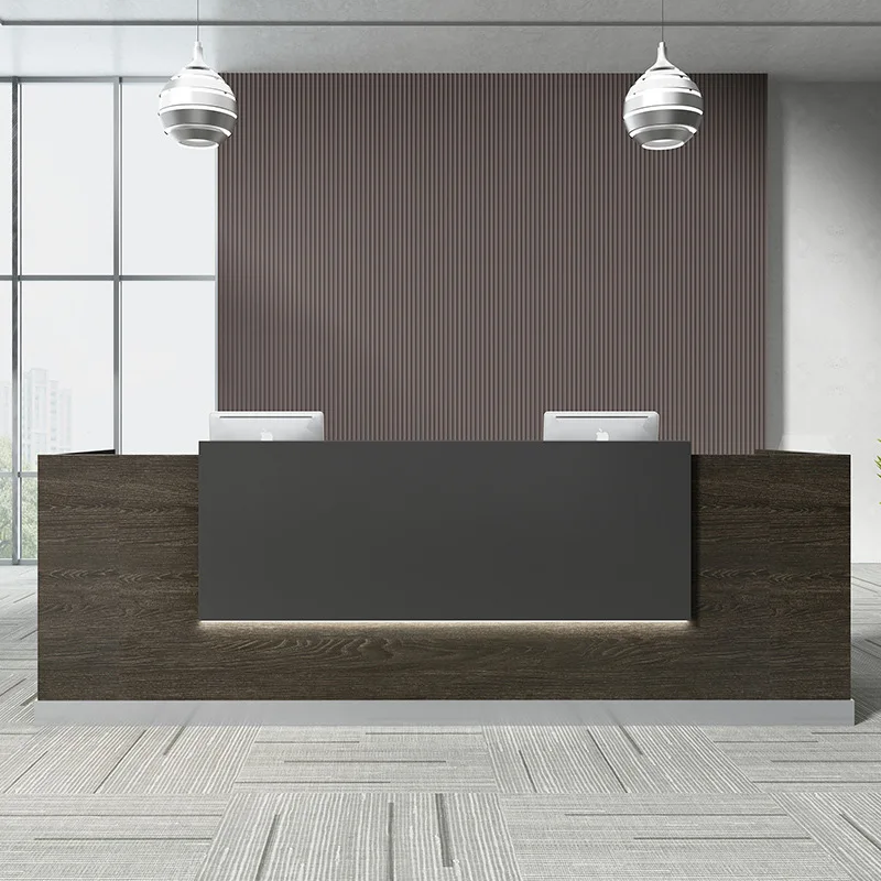 Front Desk Company Reception Desk Office Furniture Bar Counter Cashier Simple Modern Beauty Salon Hotel Consultation Desk