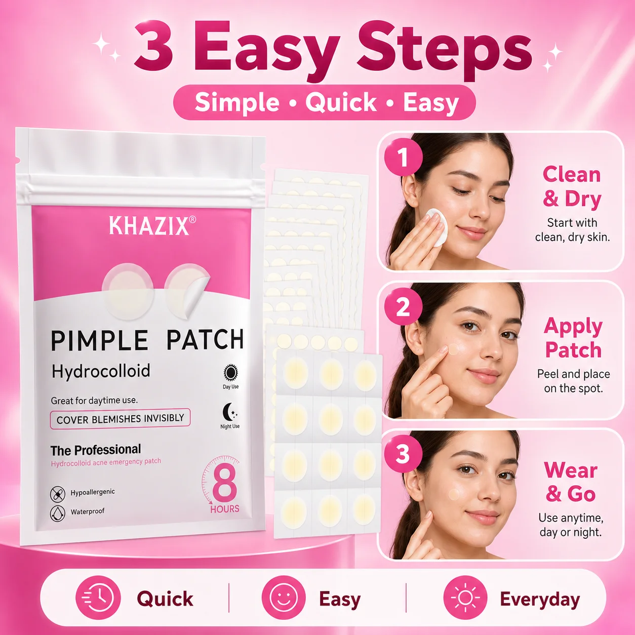372PCS Hydrocolloid Acne Pimpl - Skincare The Originote review and price