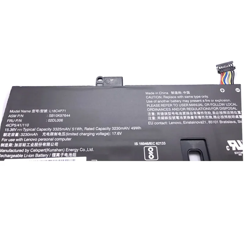Imagem -05 - Lmdtk Novo L18c4p71 L18l4p71 L18m4p72 Bateria do Portátil para Lenovo x1 Carbon2023 X1c 02dl006 Skb10k97644 02dl004 02dl005