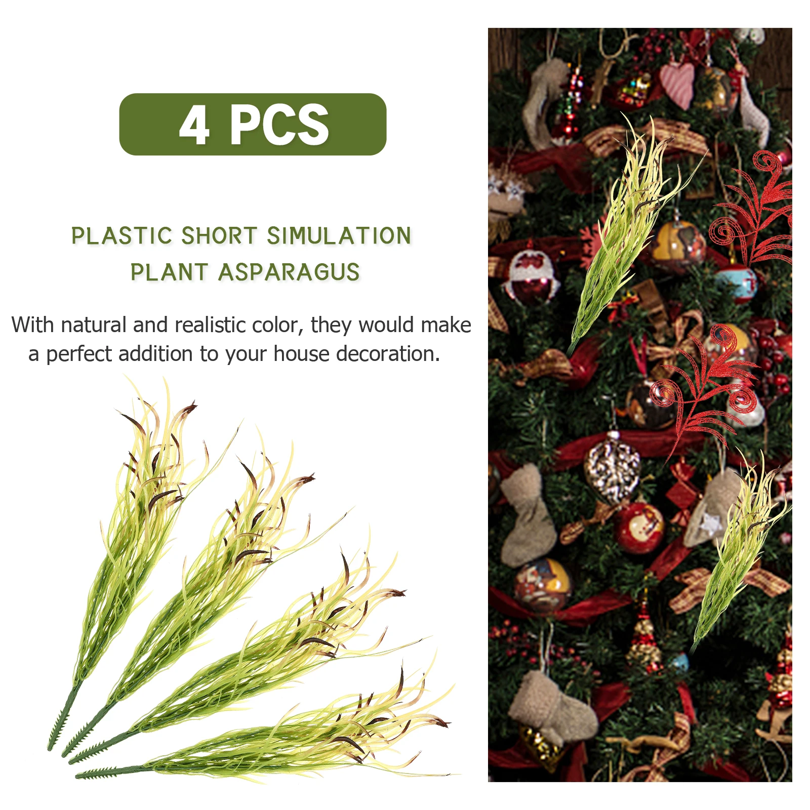 

4pcs Simulated Plant Faux For Crafts Artificial Fake Plastic Flower Arranging Decorations Wedding Banquet Proposal Diy Vase