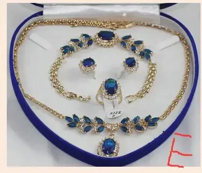 

decent and generious 17.5" zircon necklace, earings, 7.5"bracelet and ring(7-9#) jewelry sets for wedding and party