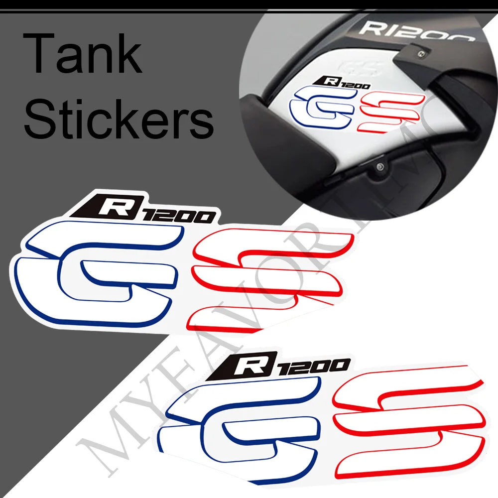 For BMW R1200GS R 1200 GS GSA 2004 2005 2006 2007 2008 2009 2010 2011 2012 2013 Tank Pad Grips Gas Fuel Oil Kit Knee Stickers