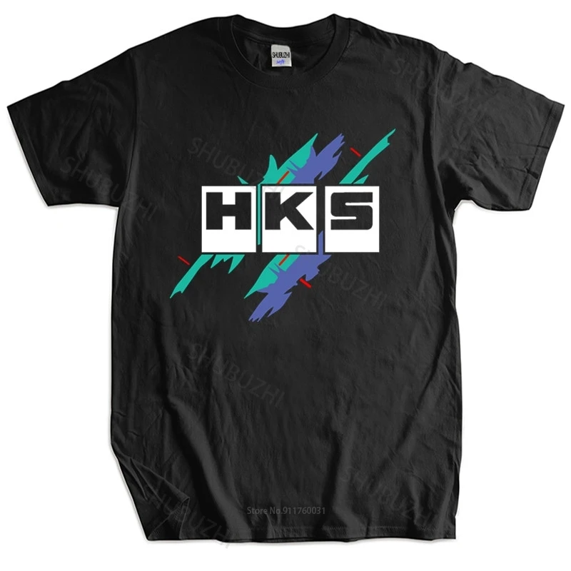 Mens T-shirt Euro size TOPS Limited HKS Power and Sportser Performance Turbo Logo unisex tee-shirt women top tees