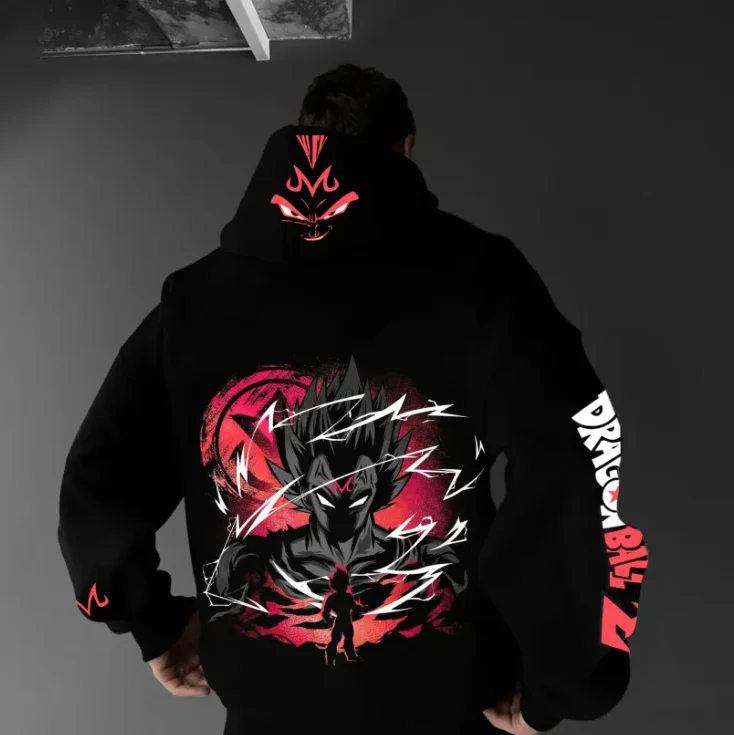 

Official Dragon Ball anime character printed fleece loose and comfortable hoodie for both men and women