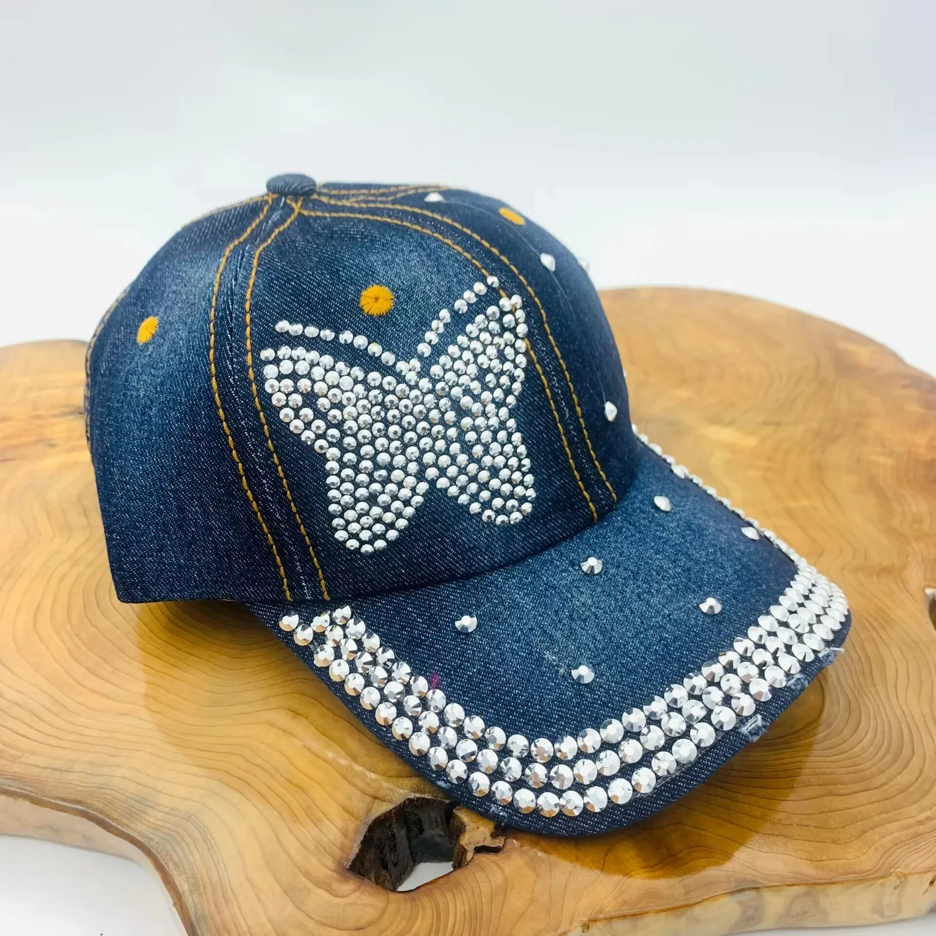 Cowboy Baseball Cap Butterfly, Fashionable Women, Spring and Autumn Wild Sun Hat