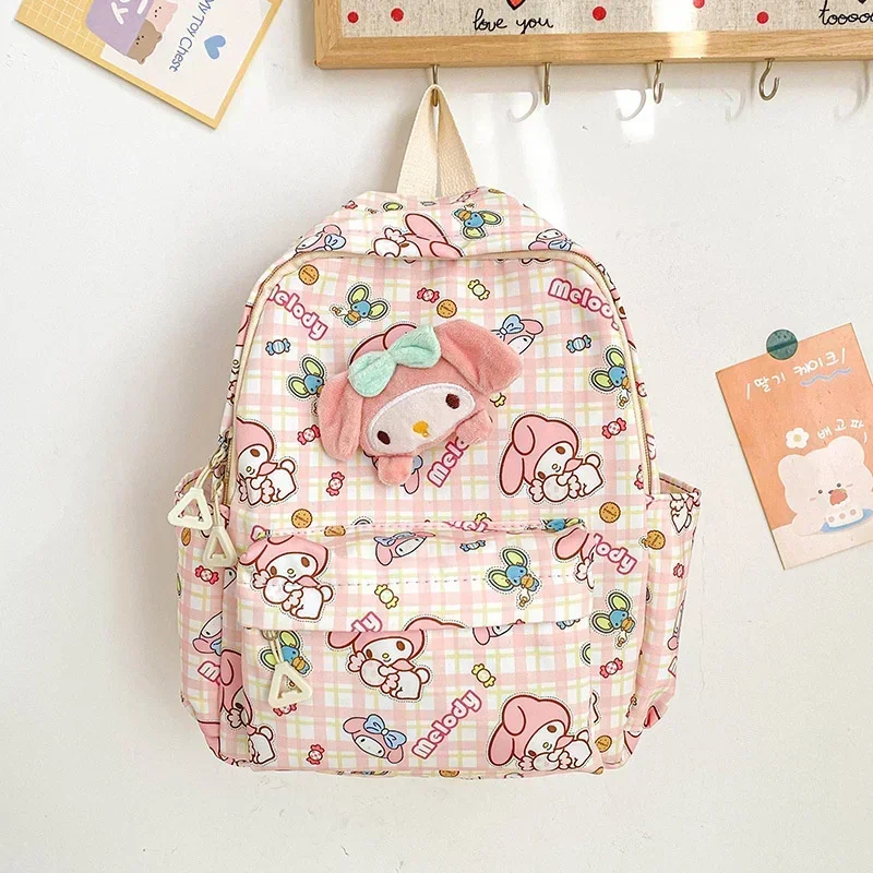 Kawaii Sanrio Backpack Pochacco Cartoon Animation School Bag Girls Student Backpack Children's Spine Protector School Bag Gift