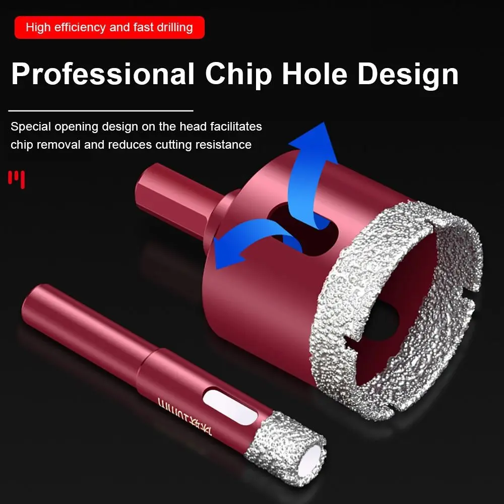 

1 шт. новое сверло 6-14 мм для сухой и влажной уборки двойного назначения, высокопрочные алмазные сверла, кольцевые пилы для плитки, керамики, стекла