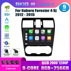 Car Radio Multimedia For Subaru Forester 4 Sj 2012-2015 5G WIFI GPS Navigation Stereo Android 14 Auto Wireless BT Carplay Screen