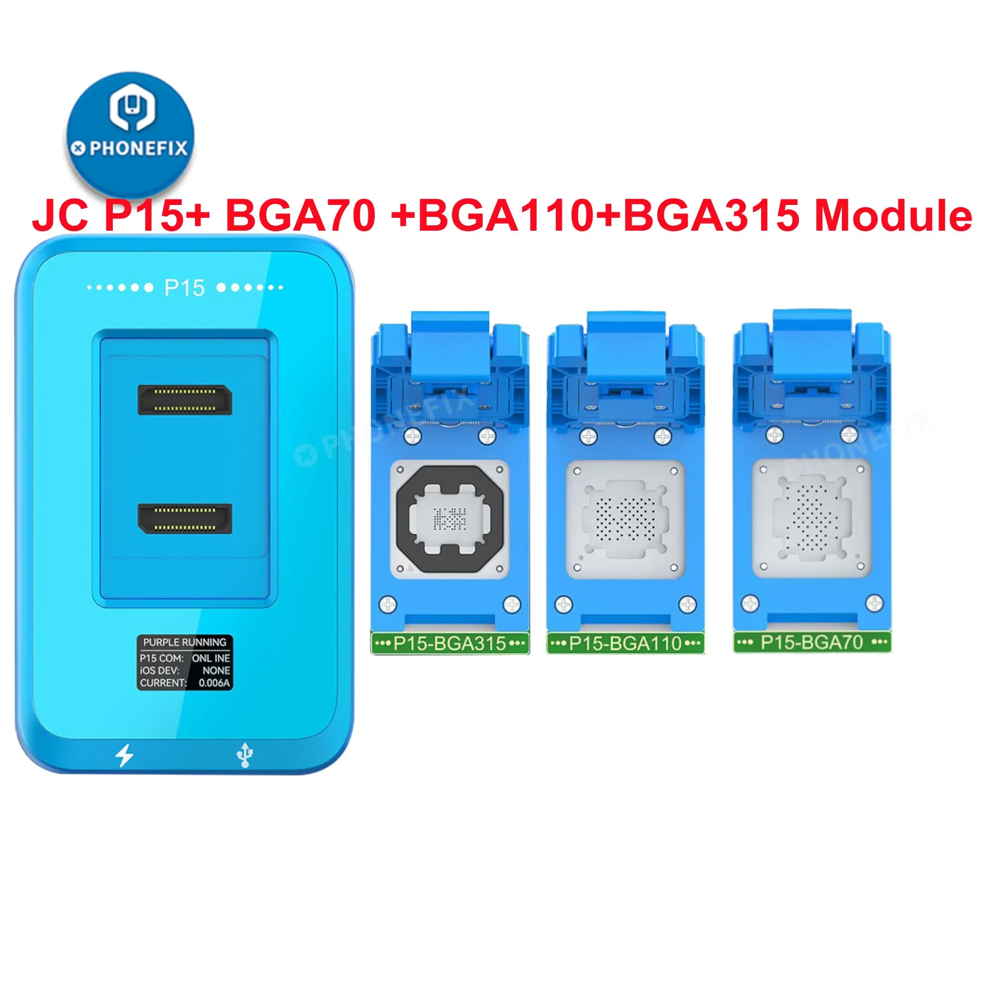 JCID P15 BGA315/110 /70 /60 Nand Programmer for IPhone 8-15PM Nand Data Read Write Repair JC P11 P13 Programmer Exchange to P15