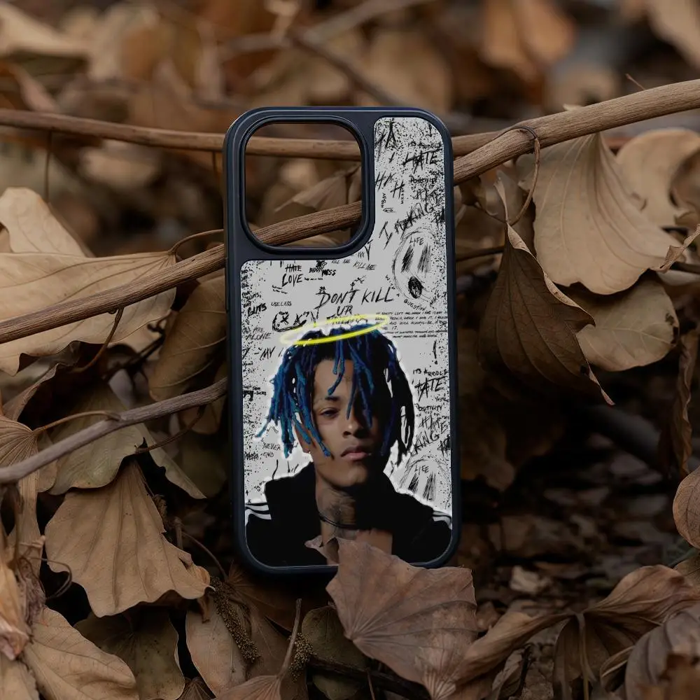 

X-XXXTentacionS Rapper Skins Phone Case For iPhone 17 16 15 14 13 12 Pro Max Plus Black Frame Acrylic Carbon Fiber Hard Shell