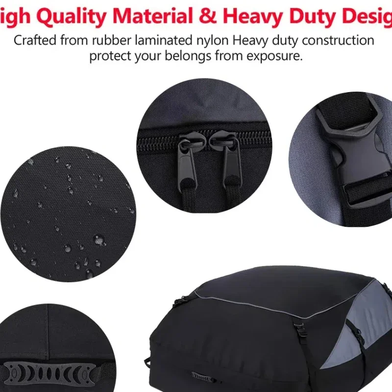 

Автомобильная сумка для багажа 100D, складная, для внедорожников, для автопутешествий, на крышу, пылезащитная, водонепроницаемая, солнцезащитная, прочная