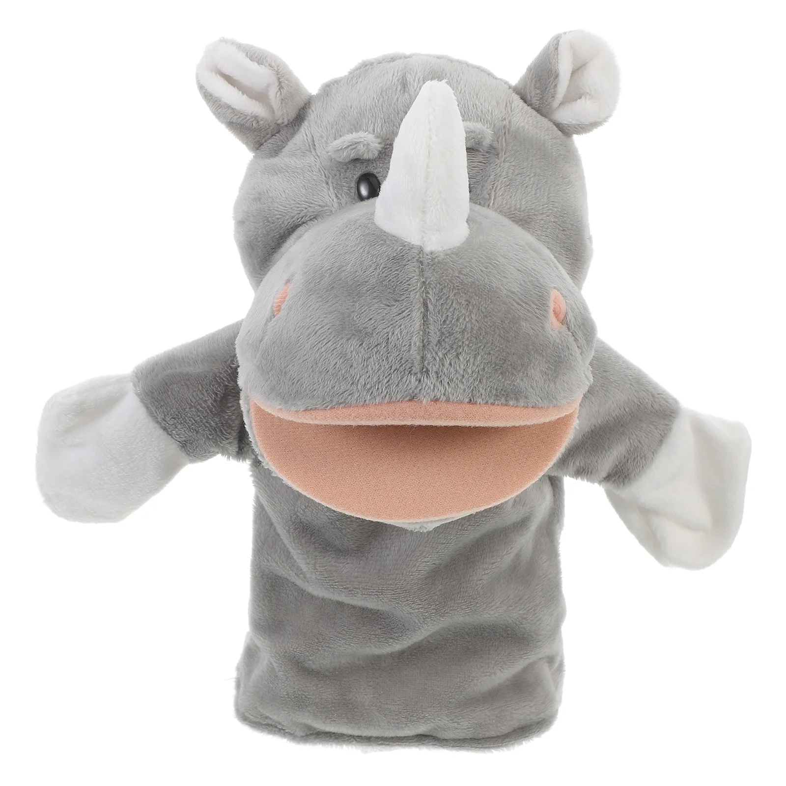 Rhino Hand Puppet Puppets For Story Telling Interactive Animal Hands Decorative