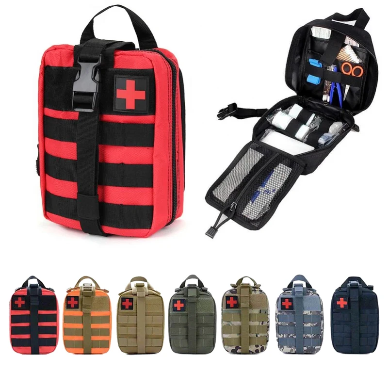 Bolsa táctica para botiquín de primeros auxilios, vendaje israelí, bolsillo de almacenamiento, torniquete, supervivencia de emergencia, bolsa EDC militar arterial rápida