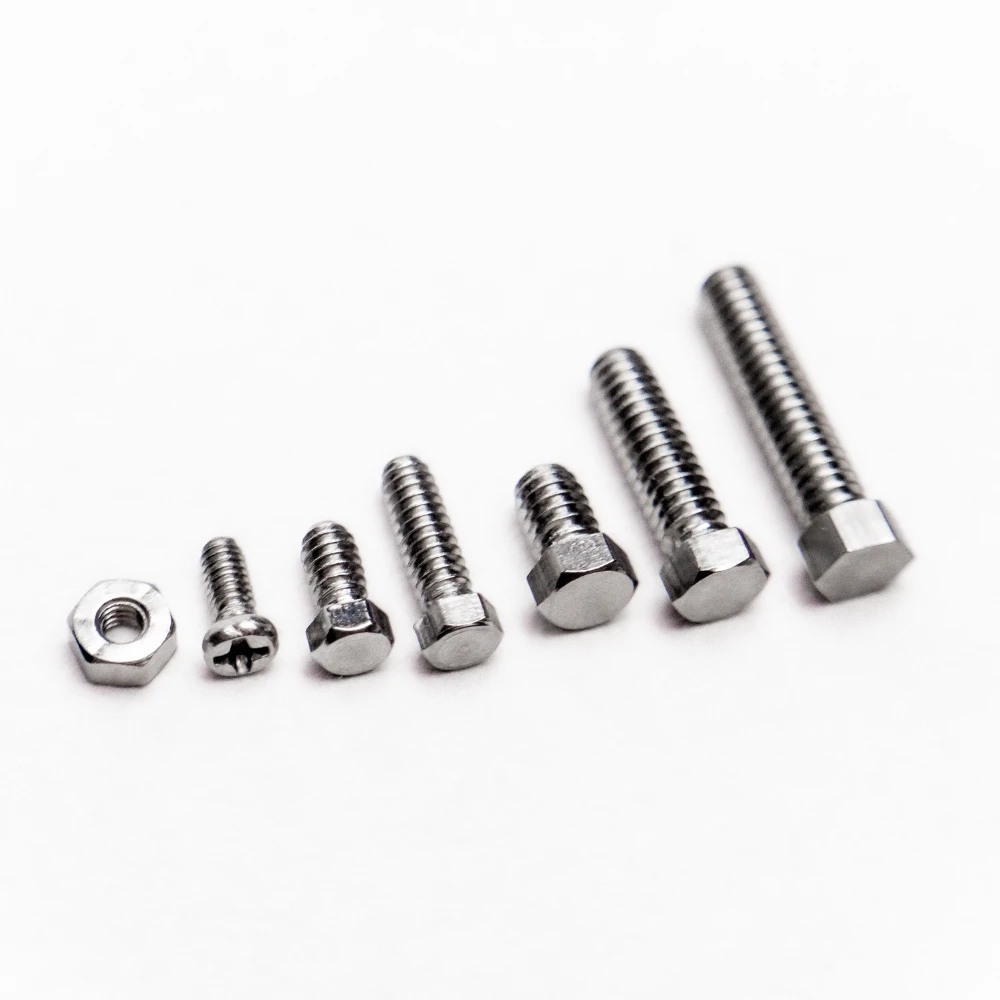 External Hexagonal Screws Are Suitable for 1/14 RC Hydraulic Model Homemade 304 Steel Screws M1.6-M2.9 Size Screws KABOLITE