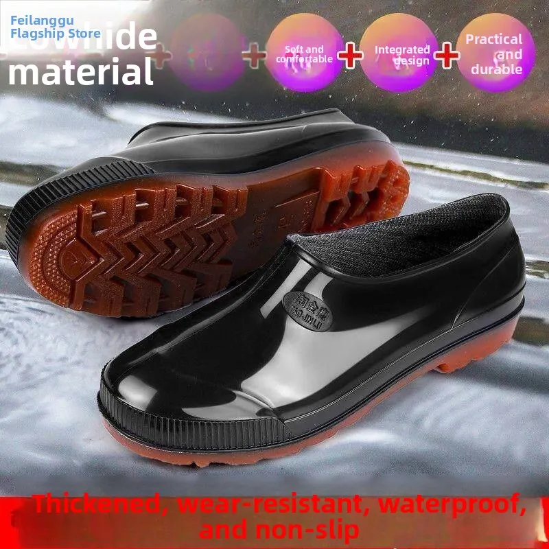 

Men's Full Rubber Rain Boots Industrial Style Water Shoes Breathable Comfortable Women's Model Old Fashioned Special Use Boots