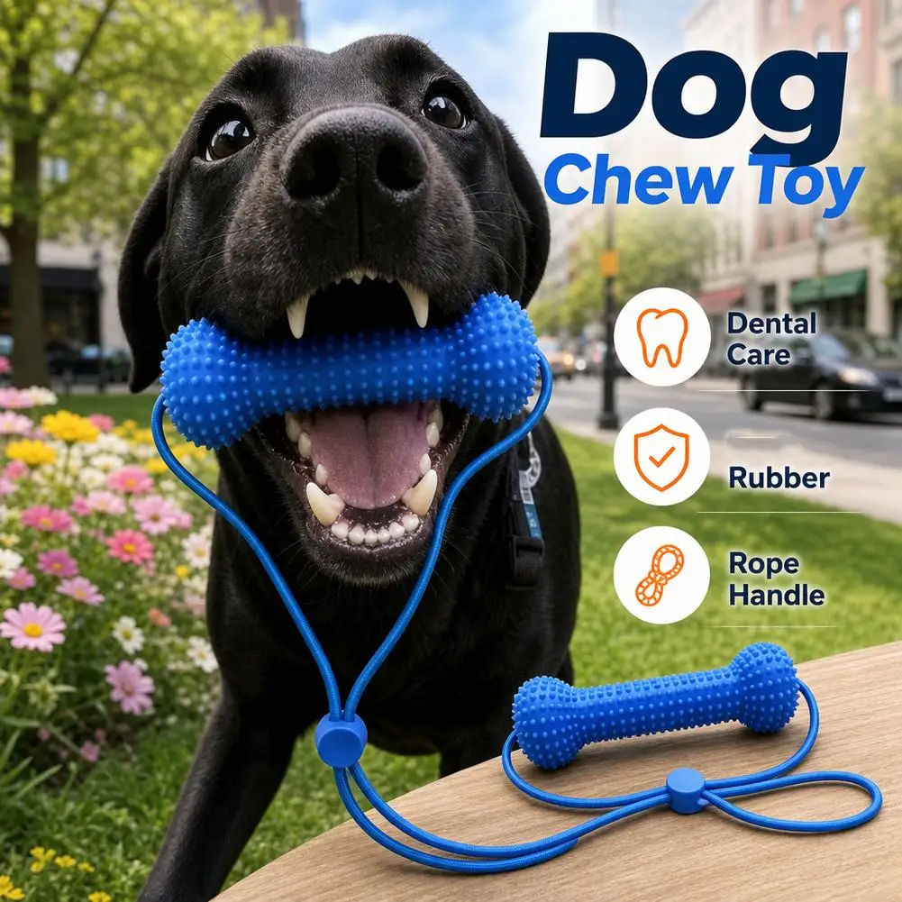 Plastics Dog Toothbrushes Dog Chew Stick Toy 360 Degree Teeth Cleaning Toothpaste Interactive Puppy Toys For Dogs