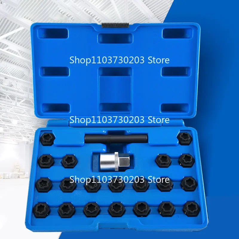 For BMW Tire Anti-theft Screw Removal Tool Anti-theft Screw Sleeve 22 Sets Auto Repair Tool