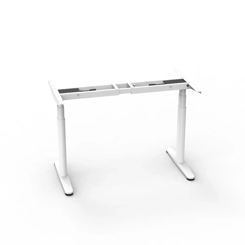 

Lifting 2CF3 electric double motor formal three-section lifting table frame, standing liftable oval tube table legs