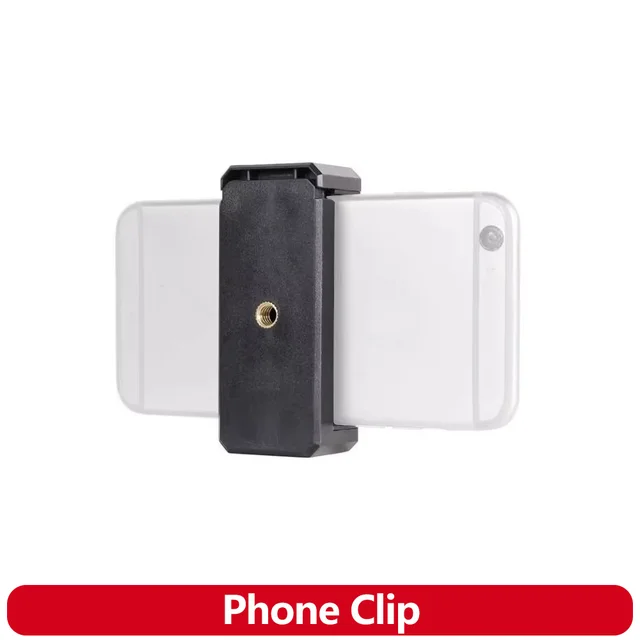 Uchwyt na telefon z mocowaniem do statywu z mocowaniem typu cold shoe na mikrofon, lampę LED, śruba 1/4'' do iPhone 15, Samsung Galaxy, Google