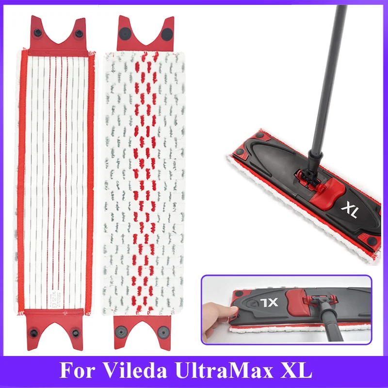 Microfiber Floor Mop Pads for Vileda UltraMax XL Reusable Flat Spin Mop Cloth Replacement Quick Drying Machine Washable