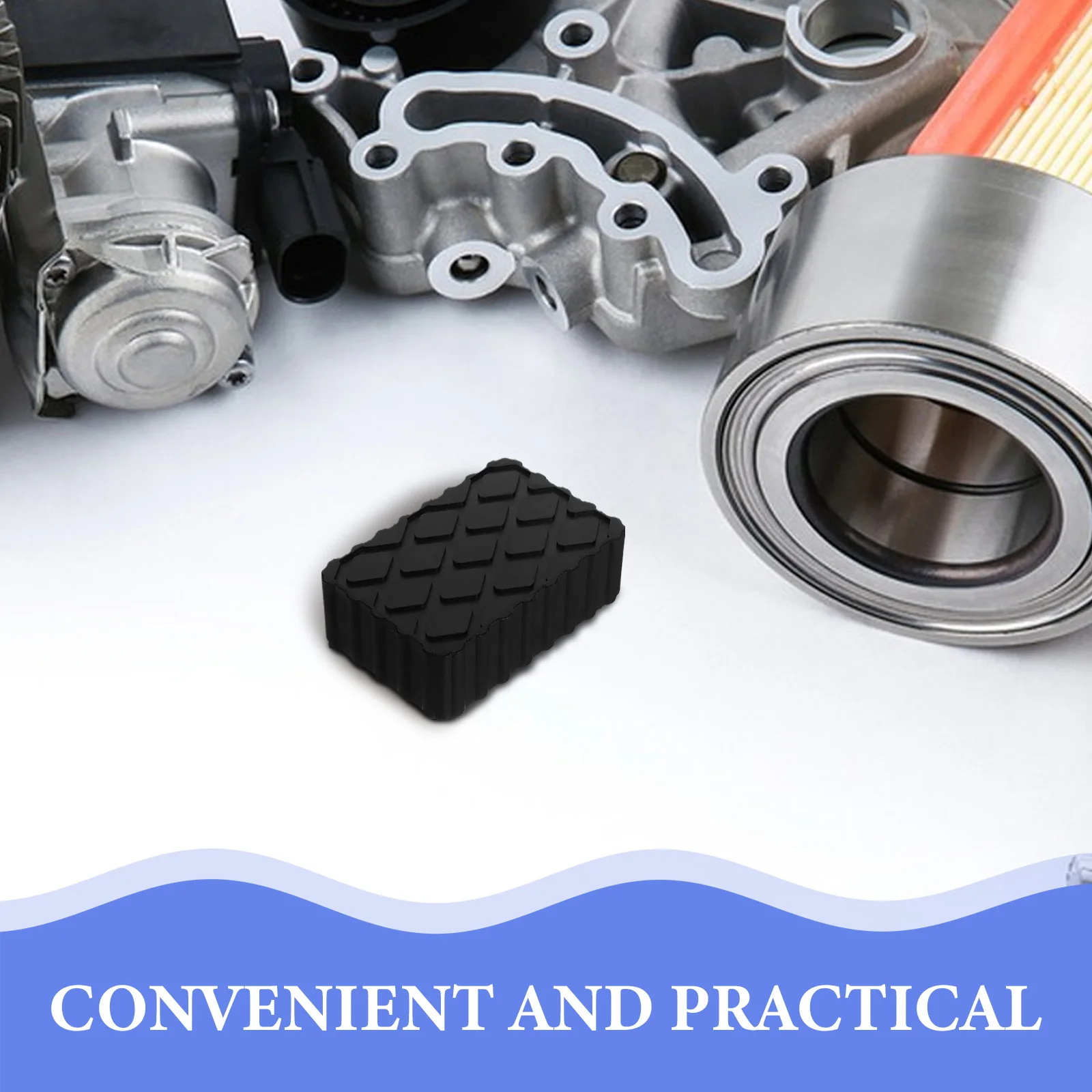 1 قطعة الطابق جاك وسادة مطاطية العالمي جاك استقرار لسيارة Rv مقطورة رفع المضادة للانزلاق ارتداء مقاومة أداة إصلاح السيارات #5