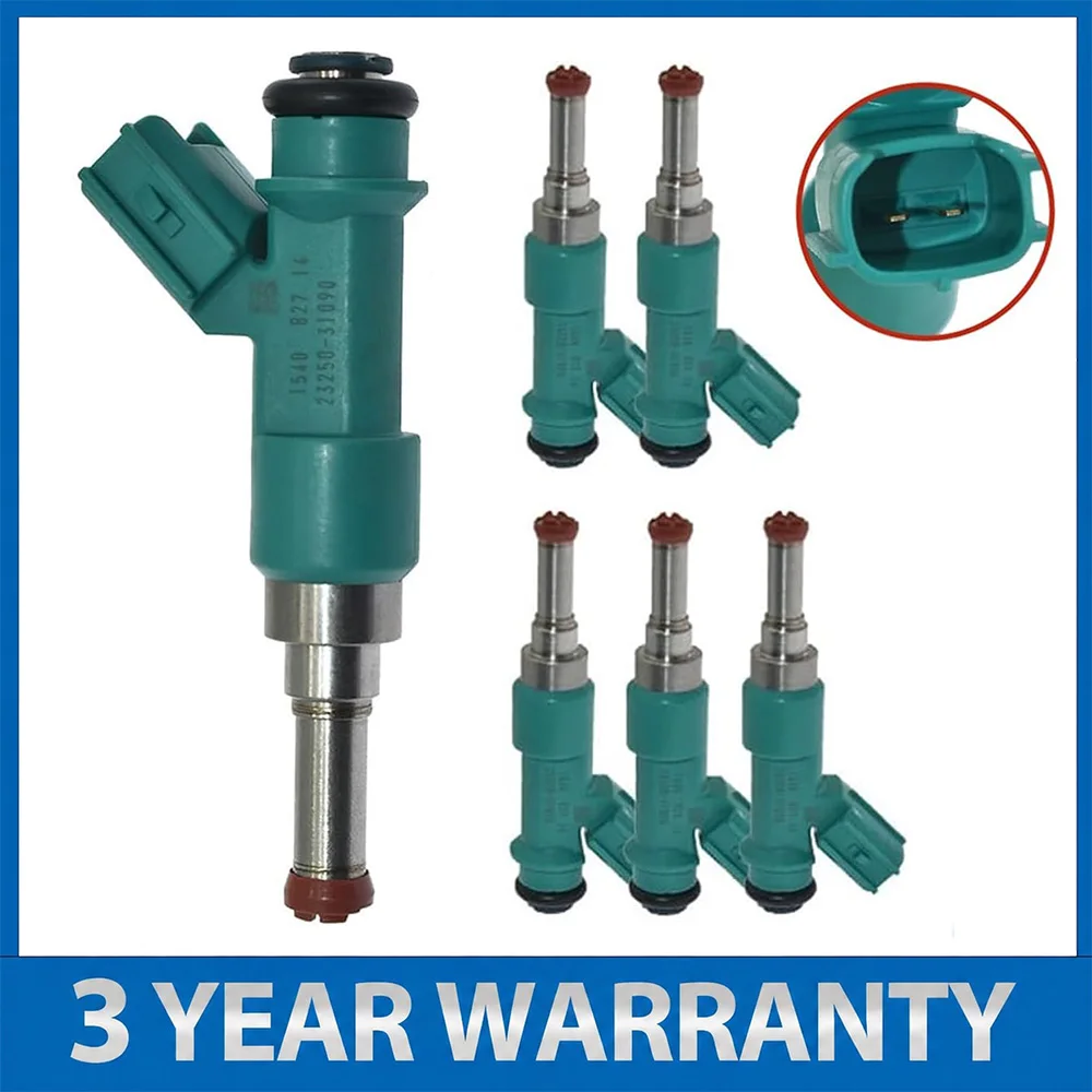 6PCS 23250-31090 Fuel Injectors For Lexus ES350 RX350 RX450h Toyota Avalon Camry Highlander Sienna 3.5L New FJ1084 23250-0P010