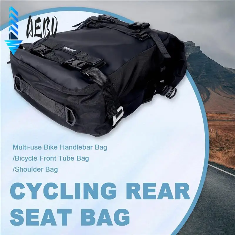

AEB0-Rhinowalk Pannier Bag Bicycle Waterproof Motorbike Bag MTB Road Rear Rack Cycling Rear Seat Bag Backpack