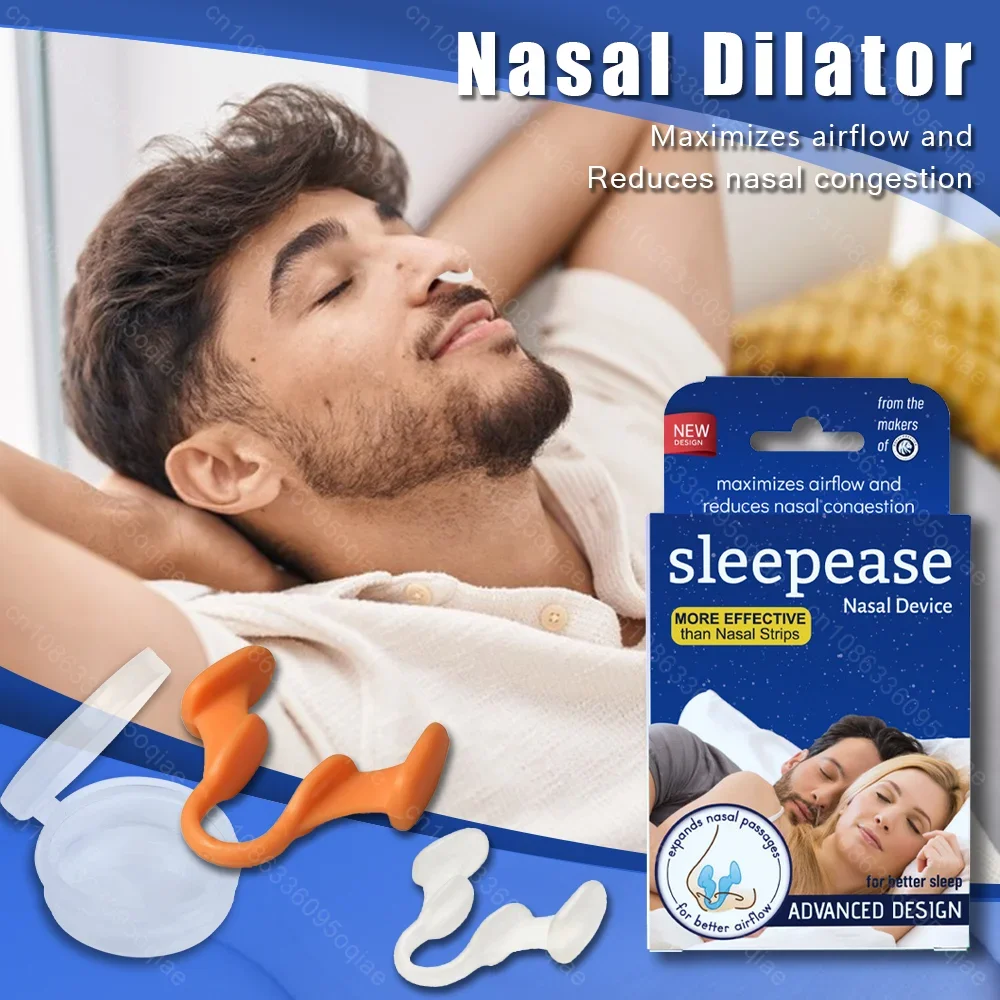 

Anti Snore Nasal Dilator Stop Snoring Silicone Nose Clip Sport Easy Breath Nasal Clip Stop Snoring Aid Device Improve Sleeping
