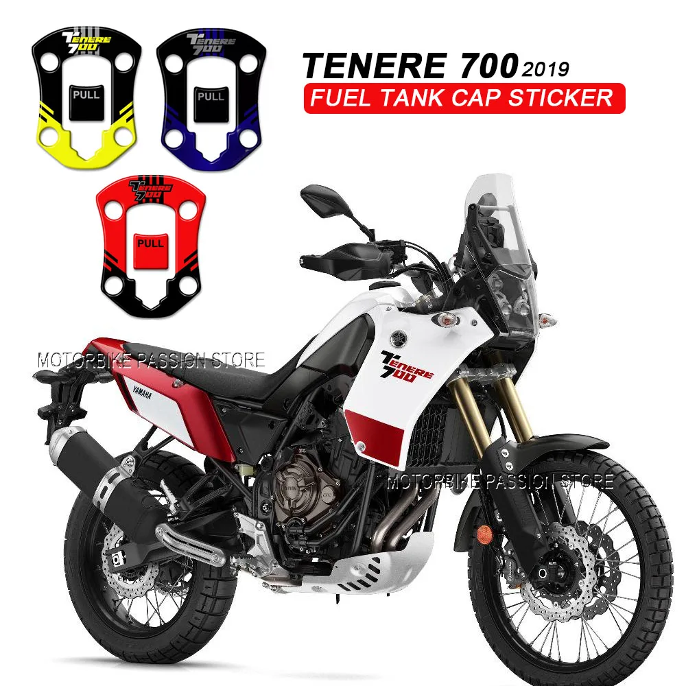 Tenere 700 Waterproof Protective Sticker Motorcycle Tank Cap Sticker 3D Motorcycle Sticker For Yamaha Tenere 700 2019 ROSSO