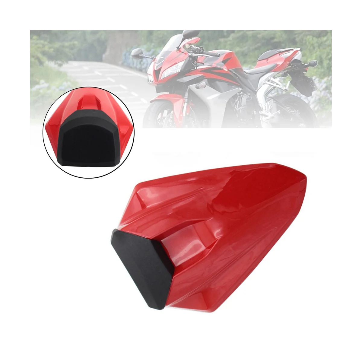 

For Honda CBR1000RR CBR 1000 RR 2020-2023 Motorcycle Rear Pillion Passenger Cowl Seat Back Cover Red