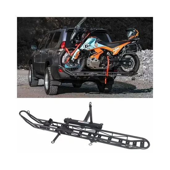 Custom Heavy Duty Foldable Hitch Mounted Metal Bike And Motorcycle Carrying Rack For Car And SUV