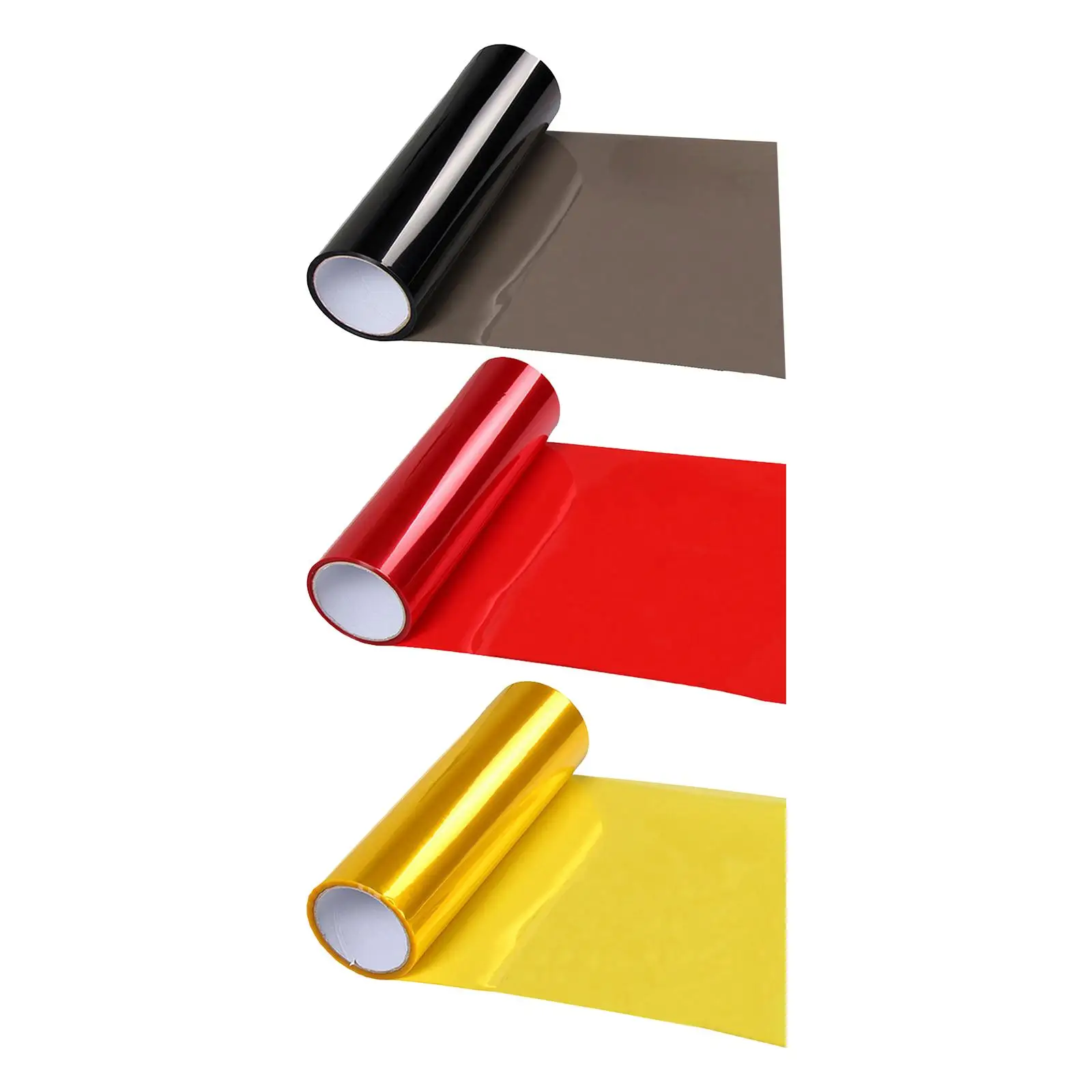 12Inchx40inch Car Headlight Film Vinyl Sheet Sticker, Taillight Fog Lamp Film Strong Light Transmittance Wide Application
