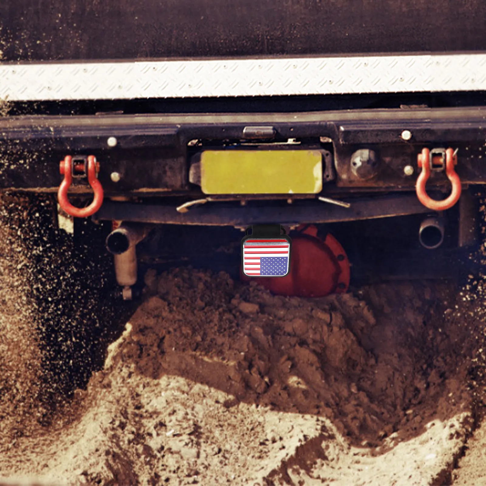 Tow Hitch Rubber Cover Offroad Trailer Hitch Protective Cover Trailer Hook Dust Plug Pipe Plug Tow Protector Auto Accessories - view 3