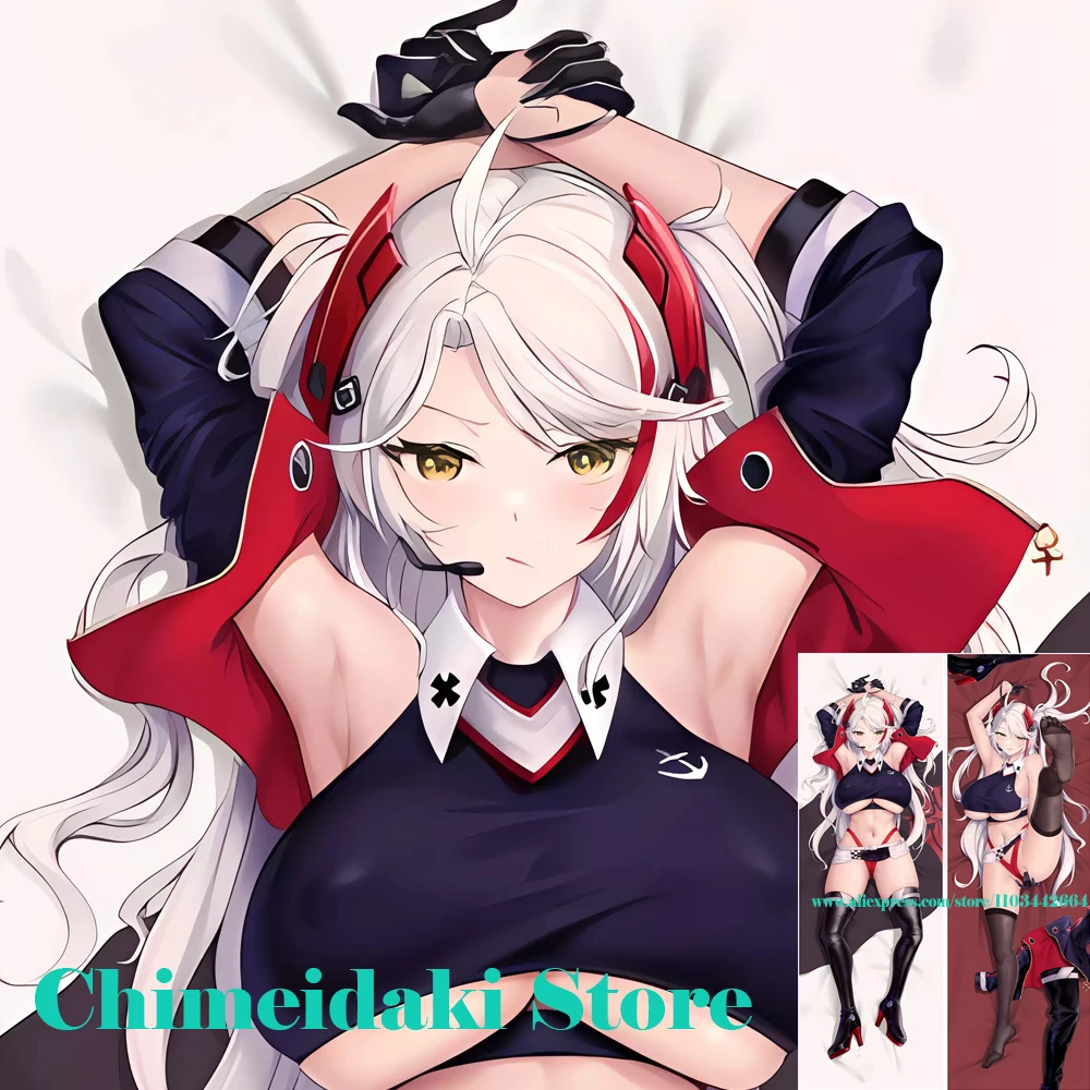 Azur Lane Prinz Eugen Dakimakura Anime Cosplay Pillowcase Life Size Double Sided Print Body Pillow Cover