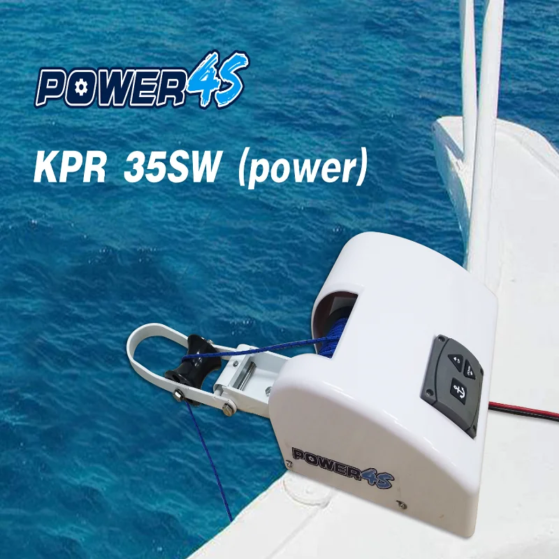 

12V Electric Wireless Remote Control Anchor Winch Saltwater 35LBS Marine Boat