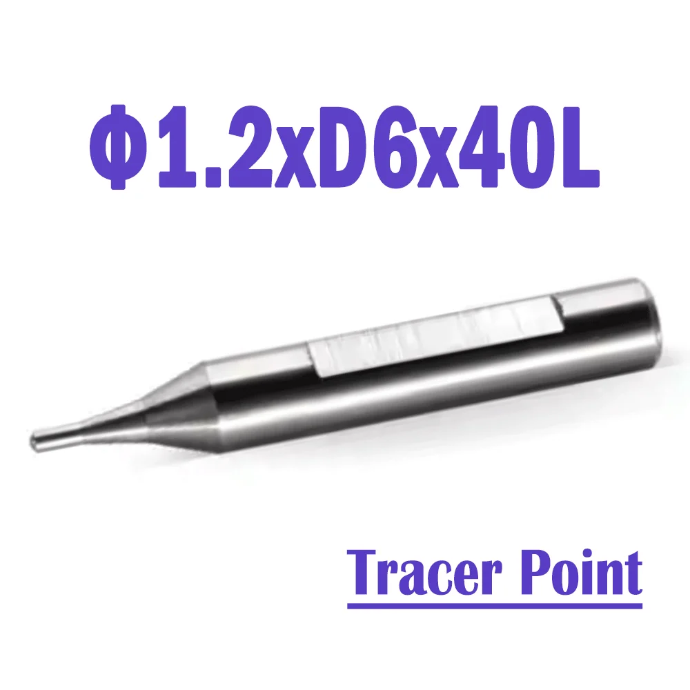 

2 Pcs/lot Φ1.2xD6x40L Raize 60 Series Carbide Steel Tracer Point Key Machines Accerioes For 363/333L/339/369/368A&B/383AC