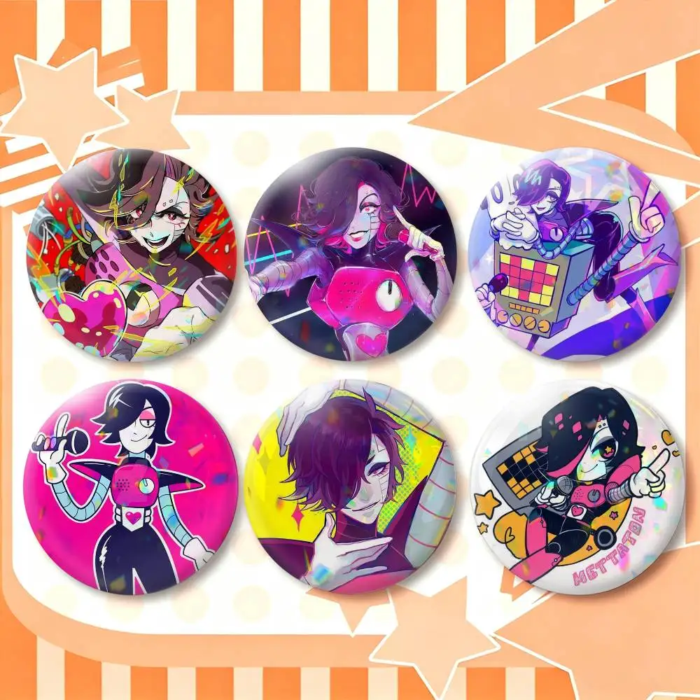 mettaton undertale  25mm 32mm 44mm 58mm 75mm Brooches Badges Pins for Accessories Gift