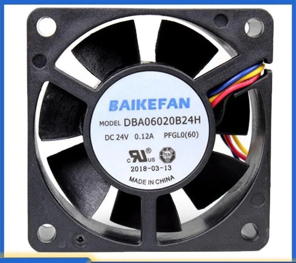 

Вентилятор охлаждения инвертора BAIKE DBA06020B24H 24V 0.12A 6020 6см 4-проводной PWM