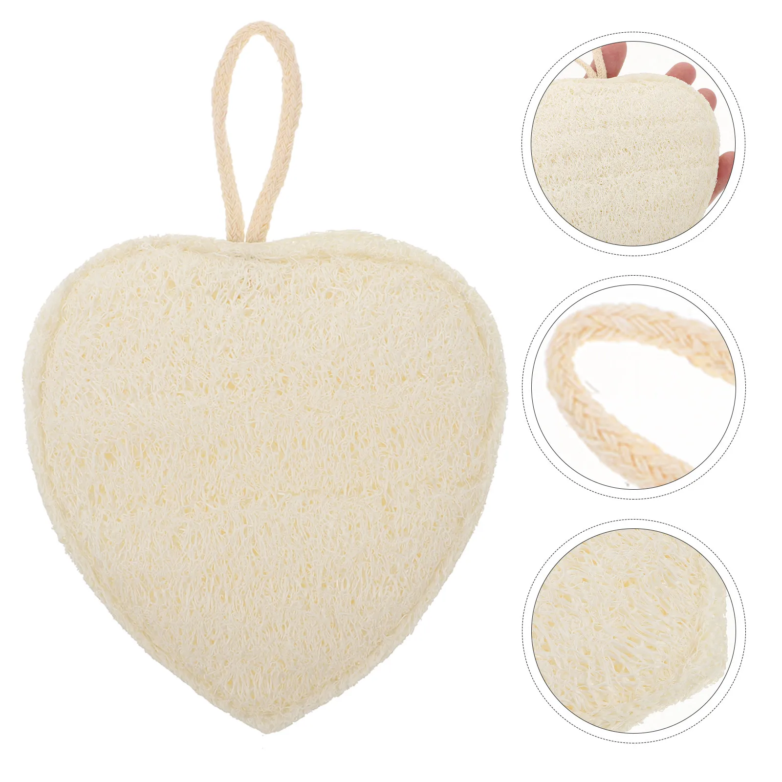 

1Pcs Natural Loofah Bath Towel Double-Sided Exfoliating Back Scrubber for Kids Adults Soft Skin-Friendly Body Cleaning Tool Bath