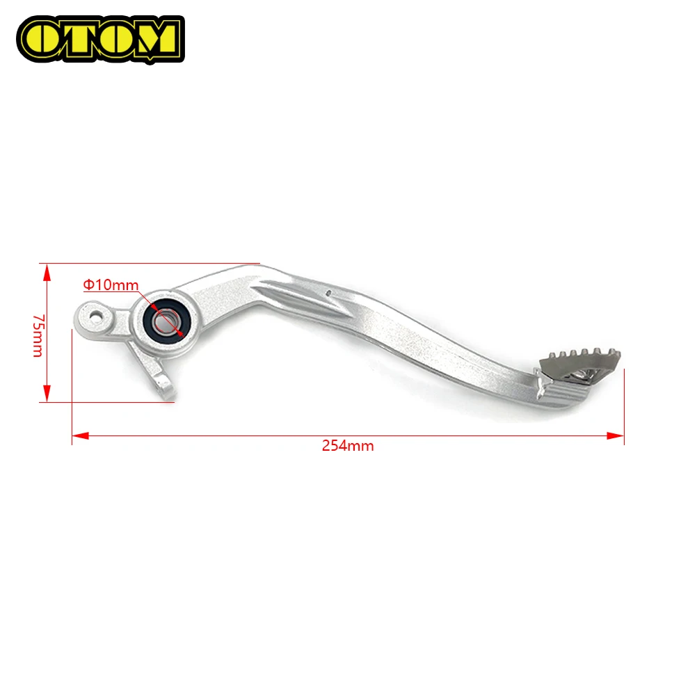 For KEWS K23 MT250 Motorcycle Rear Foot Brake Pedal Lever Assembly Forged Pedals Engine Accessories Motocross Pit Dirt Bike Part
