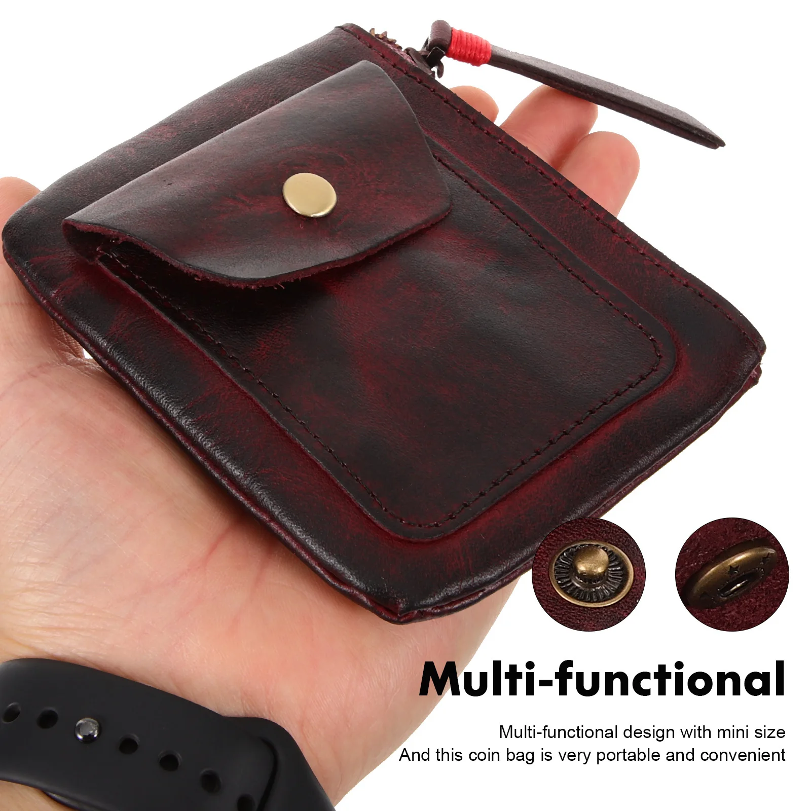 

Vintage Purse Lightweight Travel Bag Small Stylish Storage Pouch for Portable Short Wallet Decorative