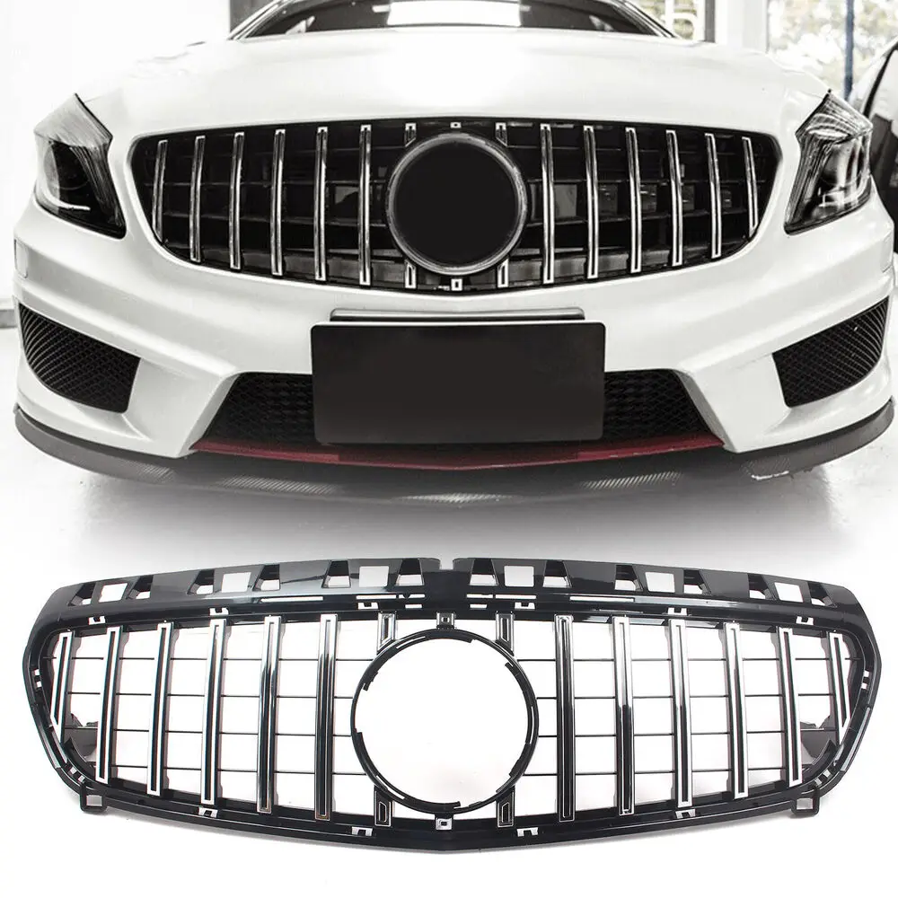 

Car Racing Grilles Auto Front Grill Net Spare Parts For Mercedes-Benz A-Class A180 A200 A250 W176 2013-2015 Tuning Accessories