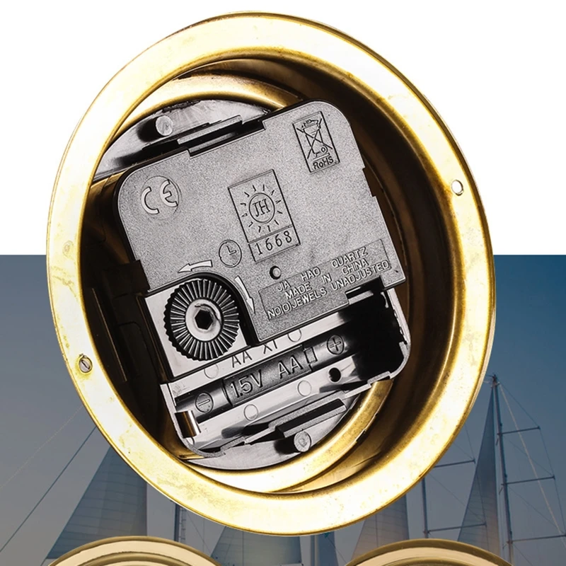 4 pezzi/set termometro igrometro barometro orologio orologio in rame per guscio zirconio marino per stazione meteorologica