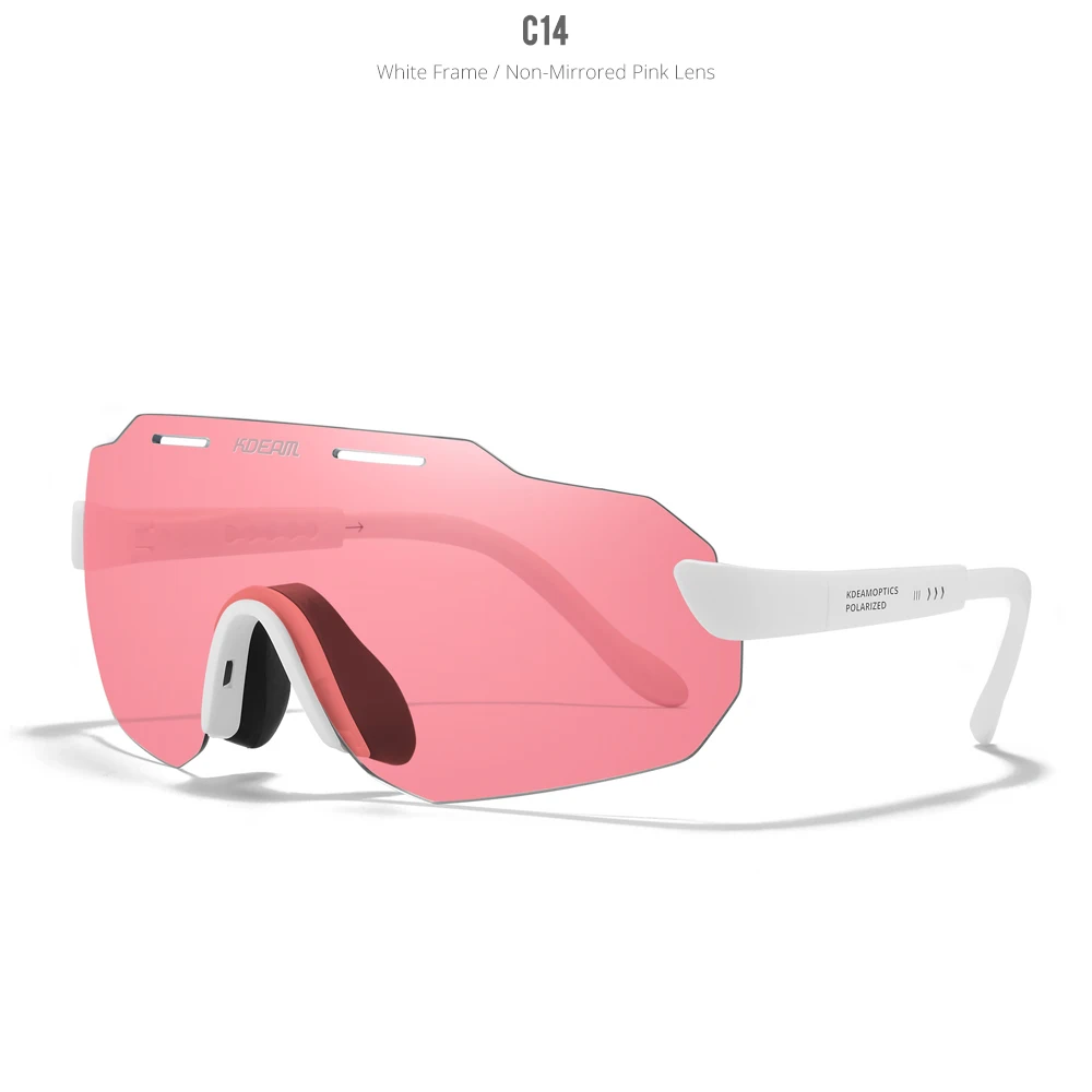 KDEAM Hohe-Ende Radfahren Gläser Ultra Licht TR90 Material Photochrome/Polarisierte Sonnenbrille Männer Einstellbare Tempel Länge