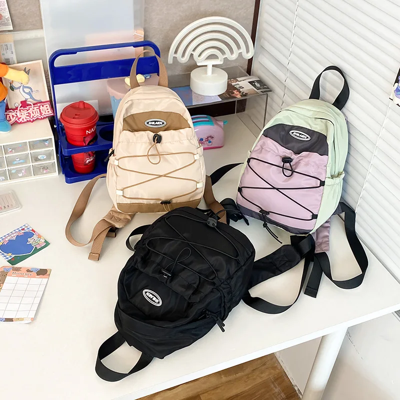 aliexpress mini backpack Cute Backpacks, Red Cartoon Bag, Mouse Ears Bowknot Travel Daypack The inside is all vinyl and spill proof Mini Backpack Sweet Bowknot Printed