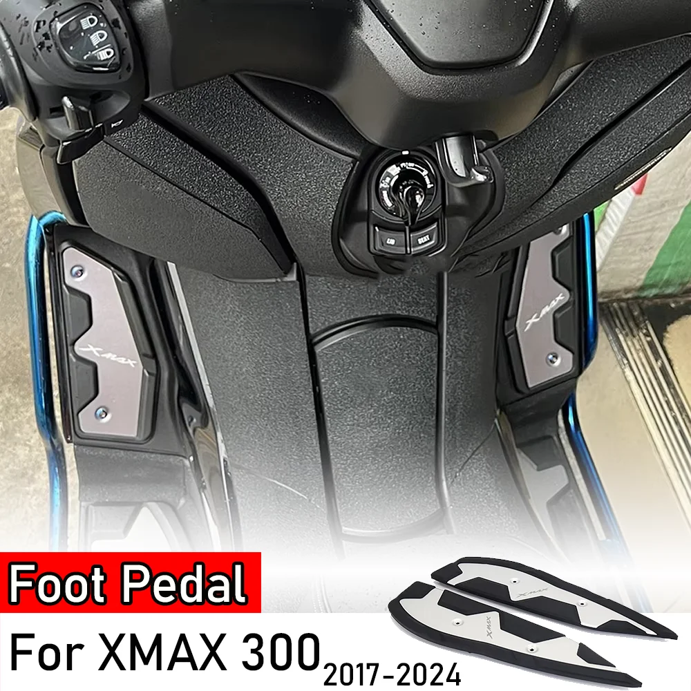 

Новые подножки (передние и задние) для Yamaha XMAX 125, 250, 300, 400 – противоскользящие педали-подножки